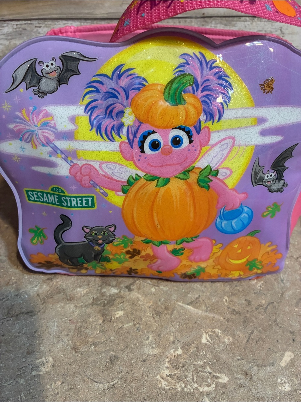 Sesame Street Pink & Purple Abby Cadabby Pumpkin Trick-or-Treat Bag - Picture 2 of 9